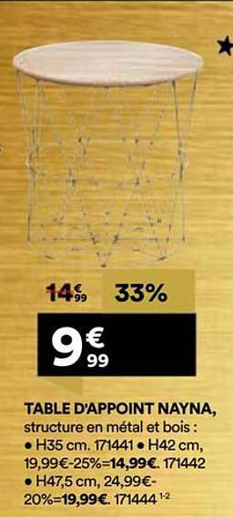 TABLE D'APPOINT NAYNA