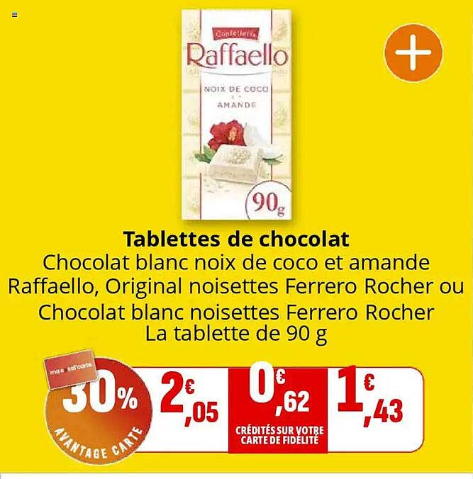 Tablettes de chocolat
