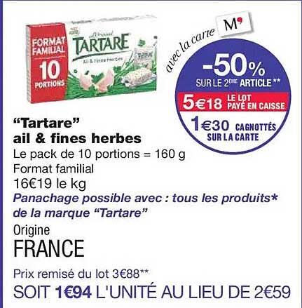 Tartare ail & fines herbes