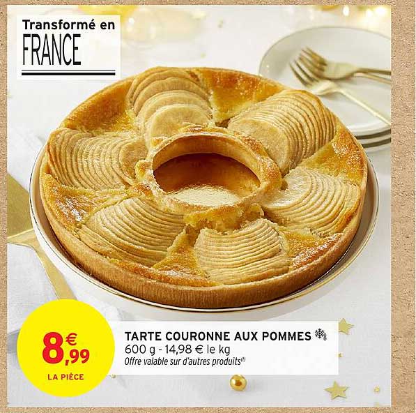 TARTE COURONNE AUX POMMES