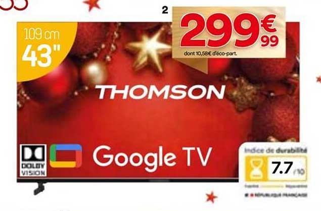 Téléviseur Thomson 43" avec Google TV