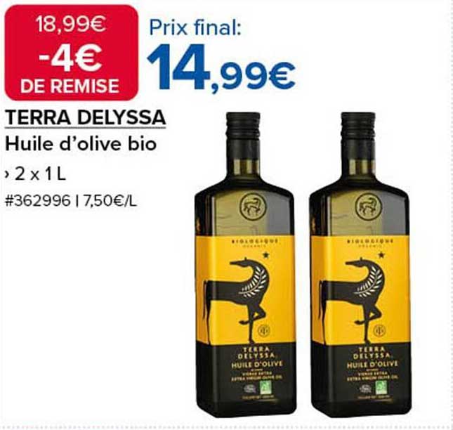 TERRA DELYSSA Huile d'olive bio