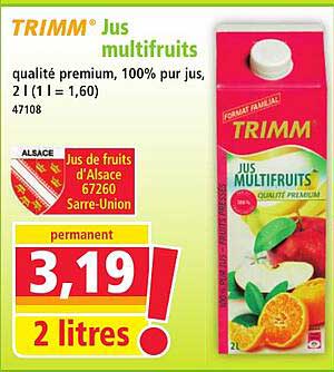 TRIMM® Jus multifruits