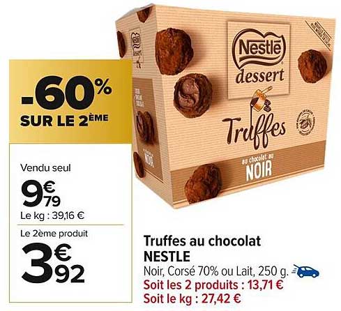 Truffes au chocolat NESTLE