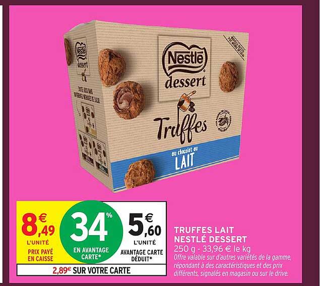 TRUFFES LAIT NESTLÉ DESSERT