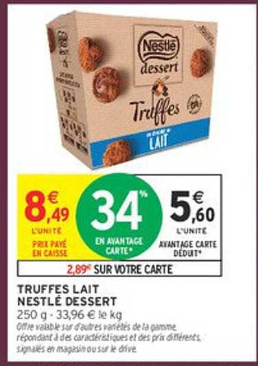 TRUFFES LAIT NESTLÉ DESSERT