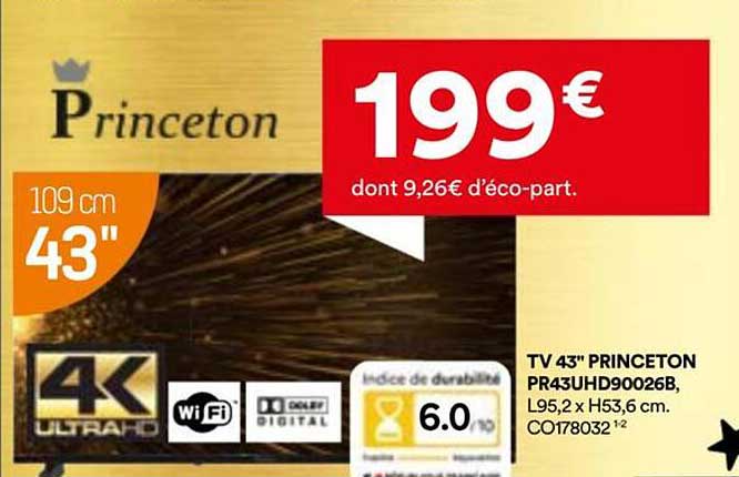 TV 43" PRINCETON PR43UHD90026B