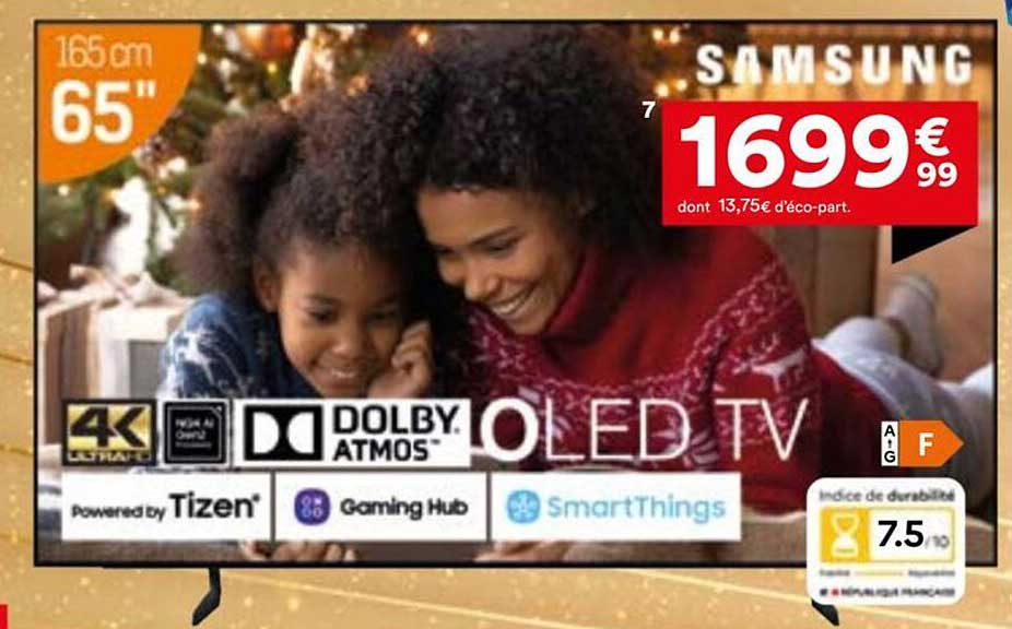 TV OLED 65" Samsung 4K avec Dolby Atmos