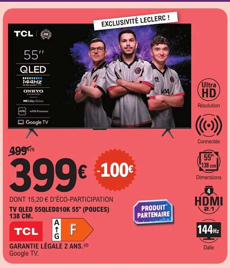 TV QLED 55QLED810K 55'' (pouces) 138 cm.
