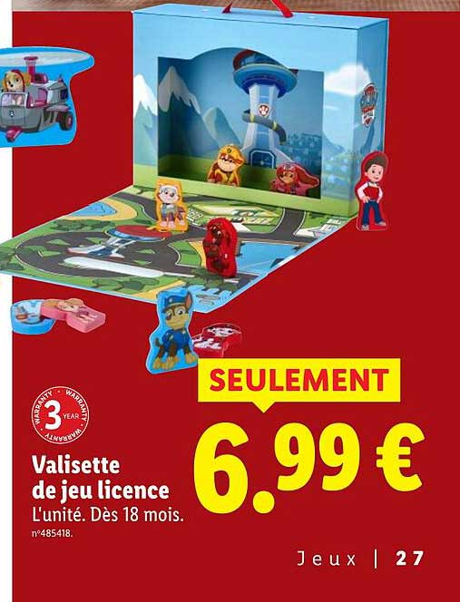 Valisette de jeu licence