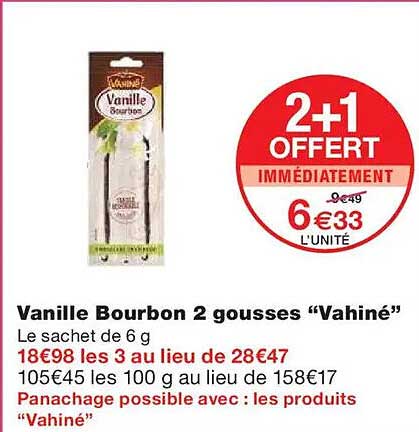 Vanille Bourbon 2 gousses "Vahiné"