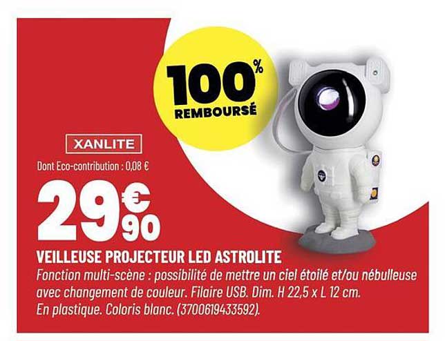 VEILLEUSE PROJECTEUR LED ASTROLITE