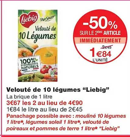 Velouté de 10 légumes "Liebig"