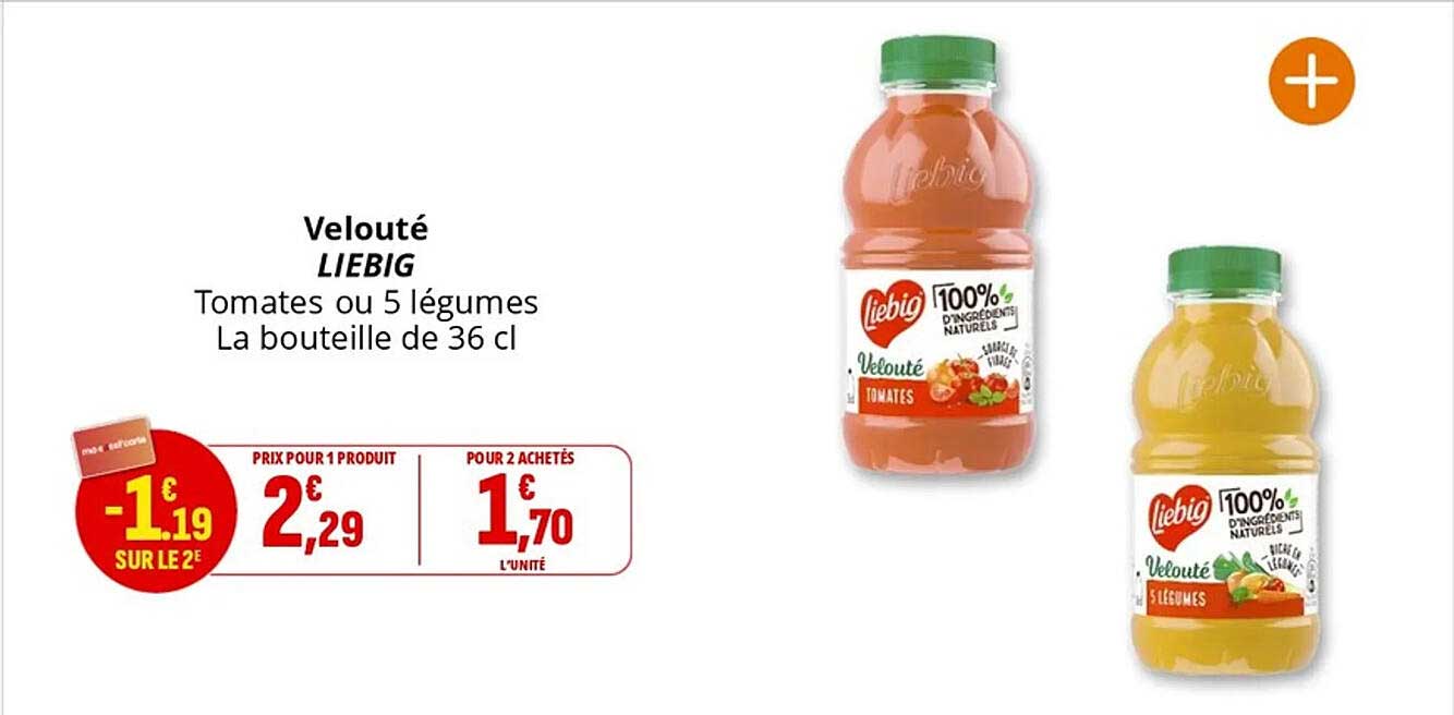 Velouté LIEBIG Tomates ou 5 légumes
