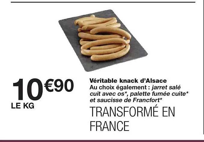 Véritable knack d’Alsace