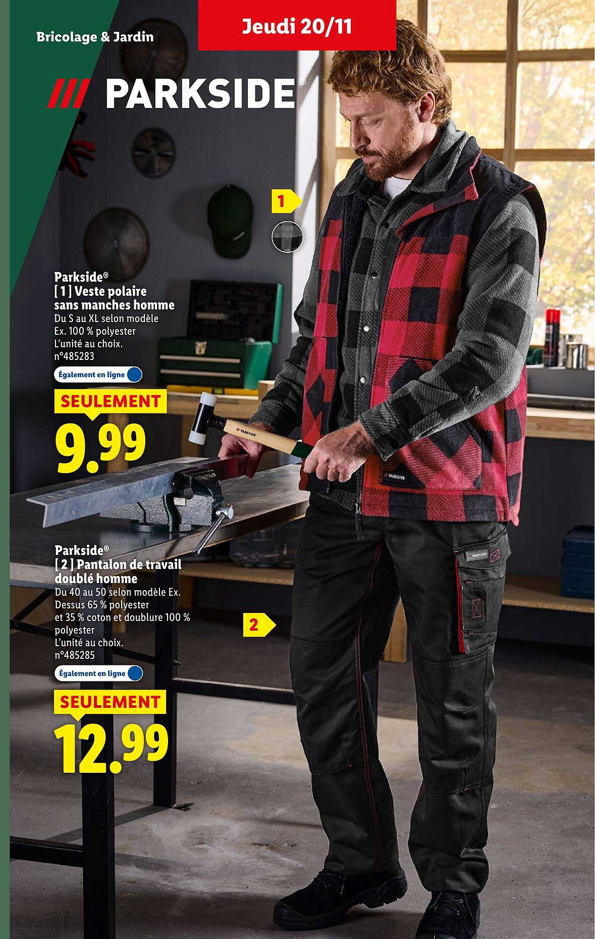 Veste polaire sans manches homme