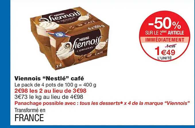Viennois “Nestlé” café