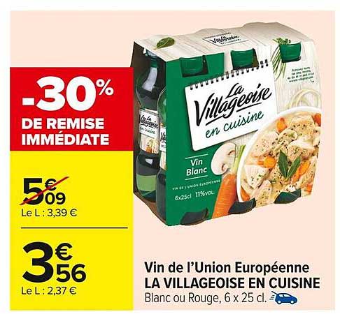 Vin de l’Union Européenne LA VILLAGEOISE EN CUISINE