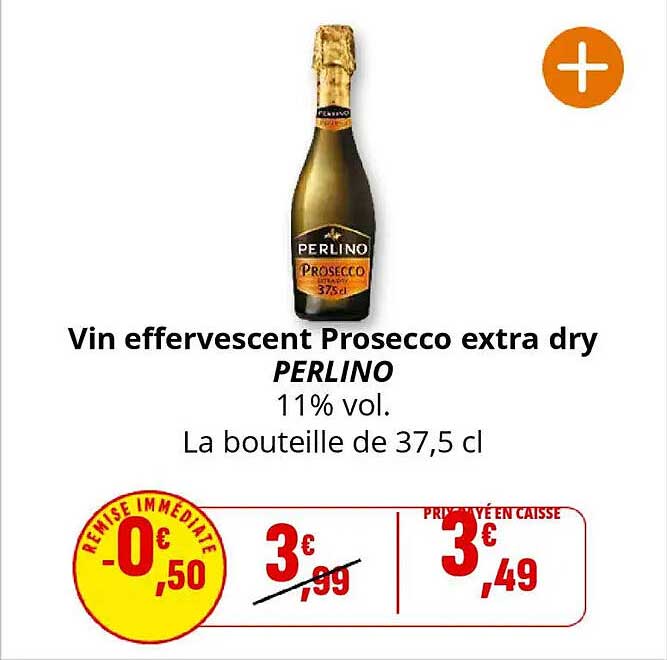 Vin effervescent Prosecco extra dry PERLINO