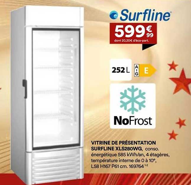 VITRINE DE PRÉSENTATION SURFLINE XLS280WG