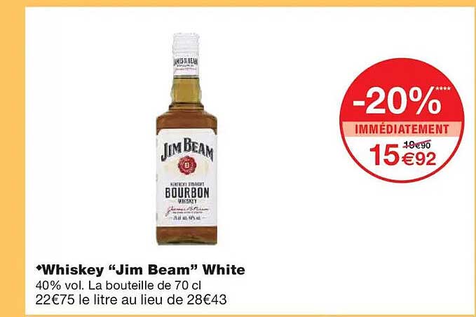 Whiskey "Jim Beam" White
