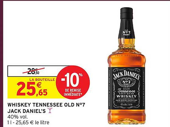 WHISKEY TENNESSEE OLD N°7 JACK DANIEL'S
