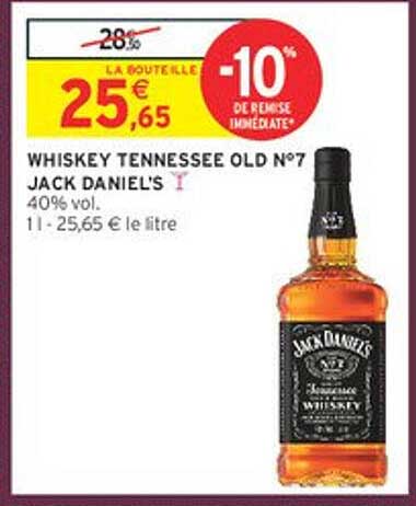 WHISKEY TENNESSEE OLD N°7 JACK DANIEL’S