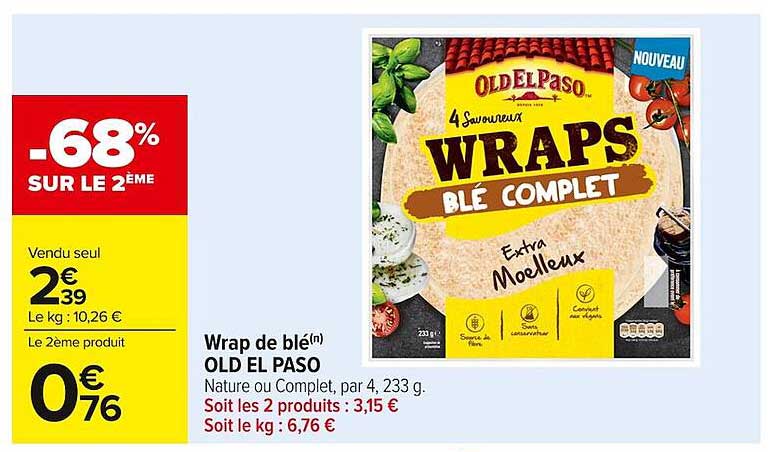 Wrap de blé(n) OLD EL PASO