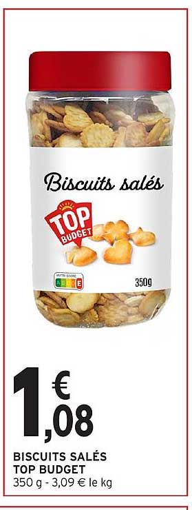 Biscuits salés TOP BUDGET