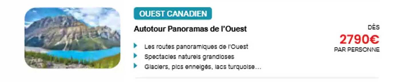 Autotour Panoramas de l'Ouest