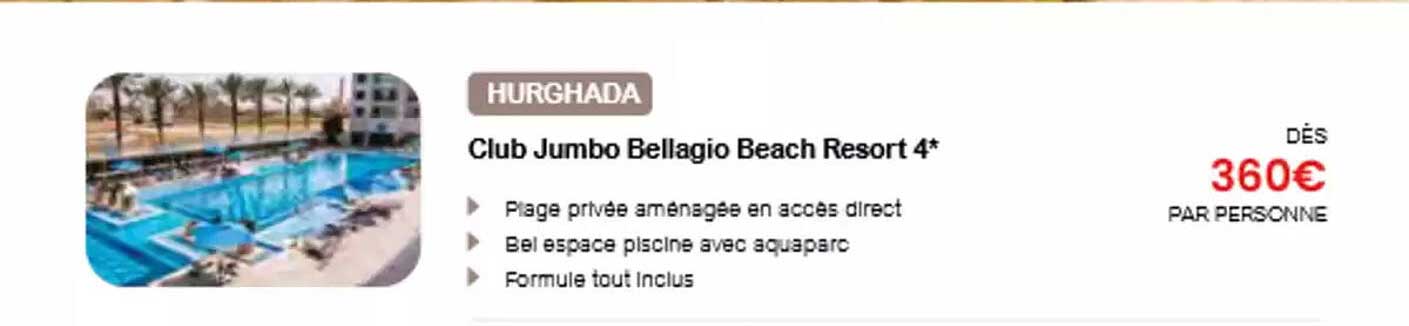 Club Jumbo Bellagio Beach Resort 4*
