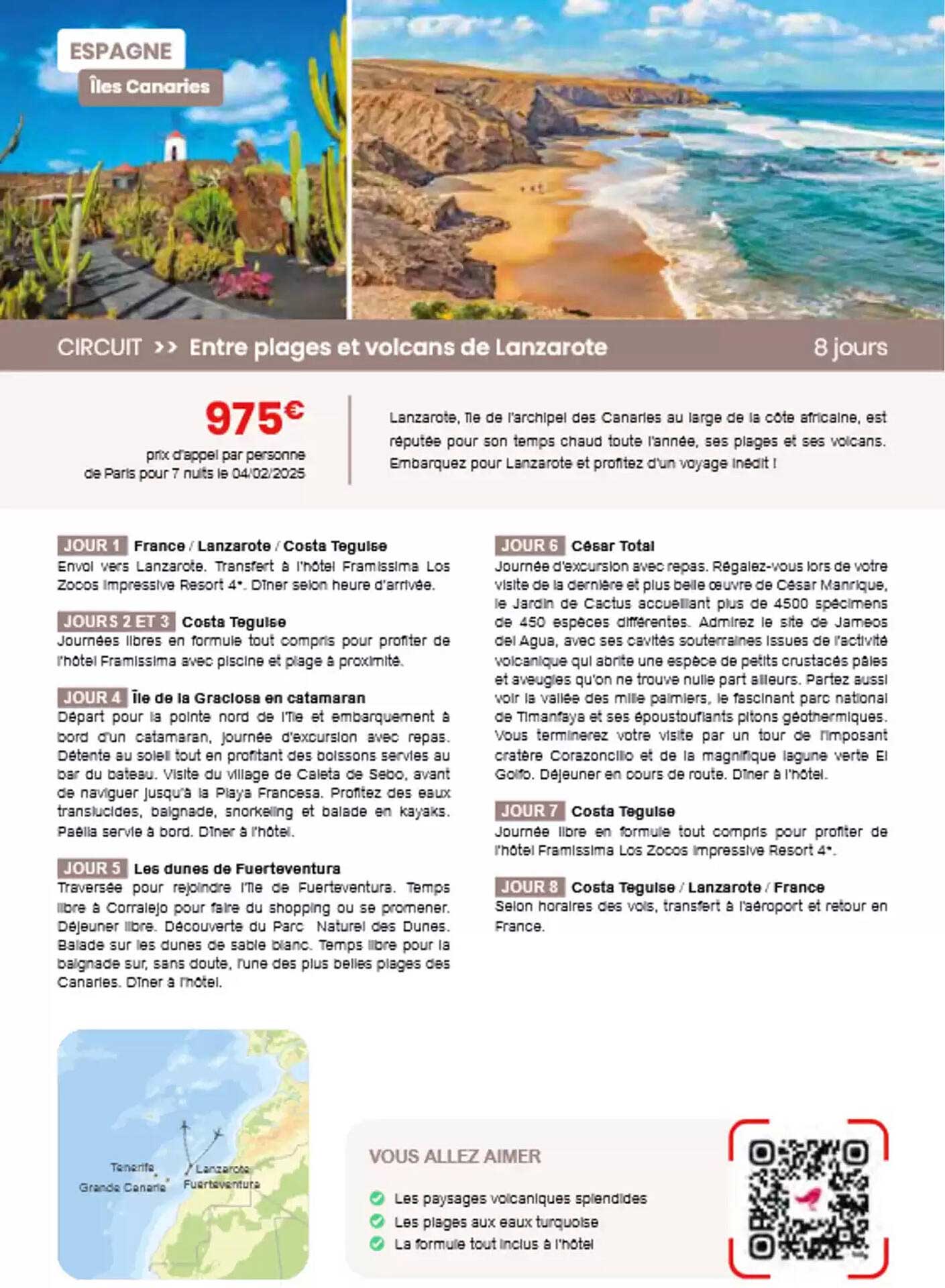 Entre plages et volcans de Lanzarote