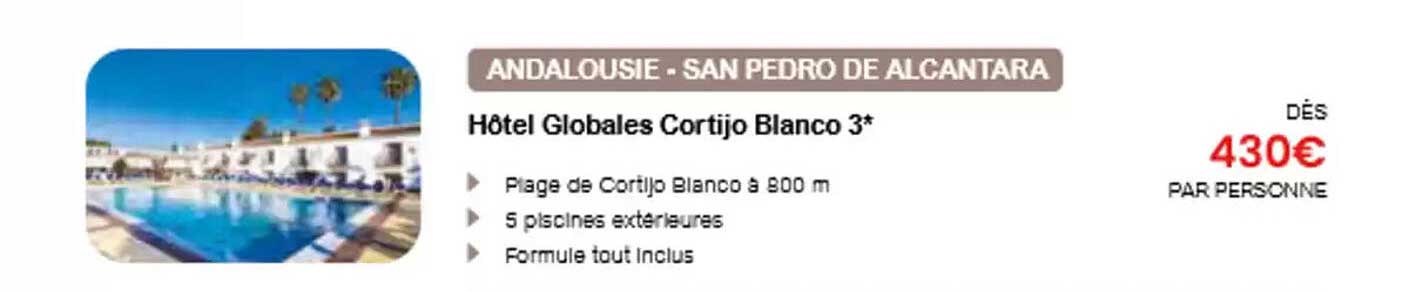 Hôtel Globales Cortijo Blanco 3*