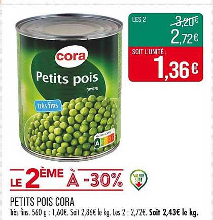 PETITS POIS CORA