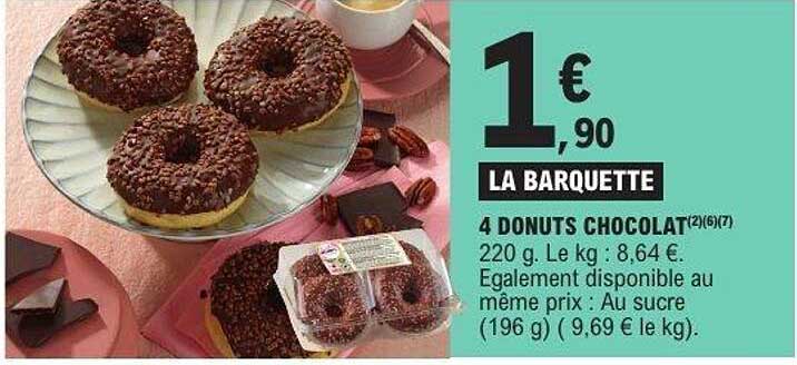 4 DONUTS CHOCOLAT