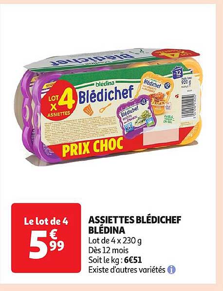 ASSIETTES BLÉDICHEF BLÉDINA