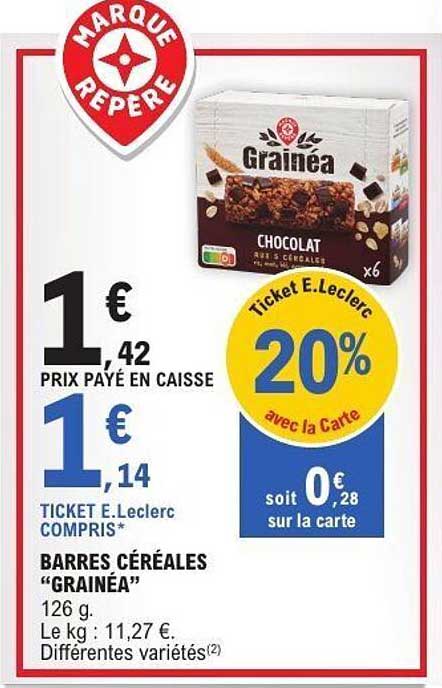 BARRES CÉRÉALES “GRAINEA”