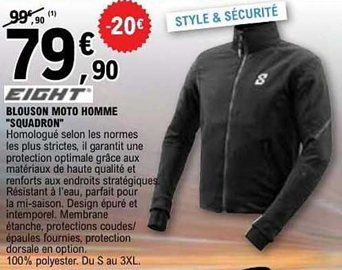 BLOUSON MOTO HOMME "SQUADRON"