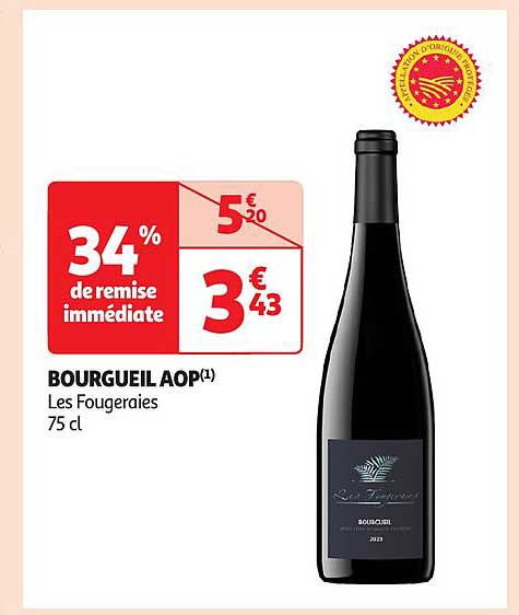 BOURGUEIL AOP(1) Les Fougerais 75 cl