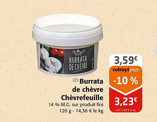 Burrata de chèvre Chèvrefeuille