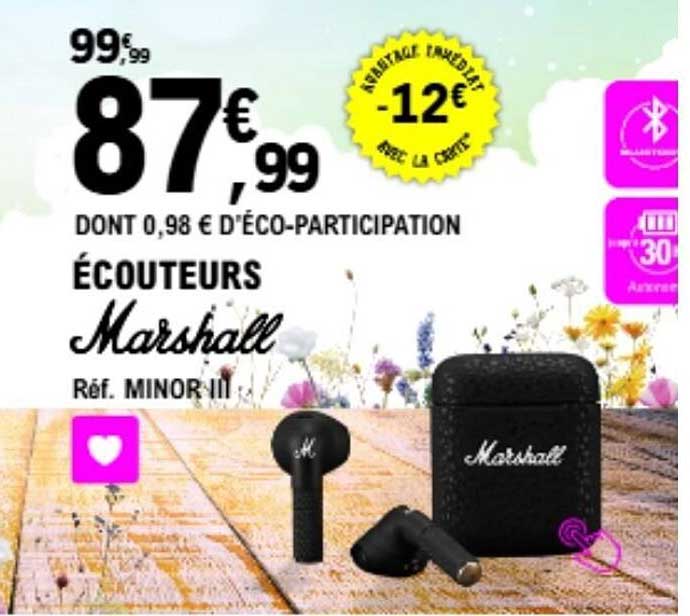 ÉCOUTEURS Marshall Réf. MINOR II