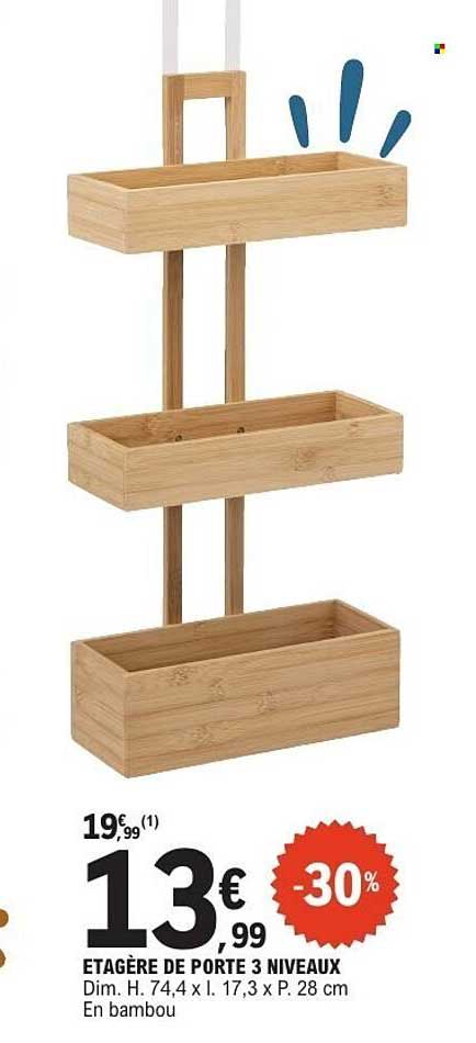 ETAGÈRE DE PORTE 3 NIVEAUX