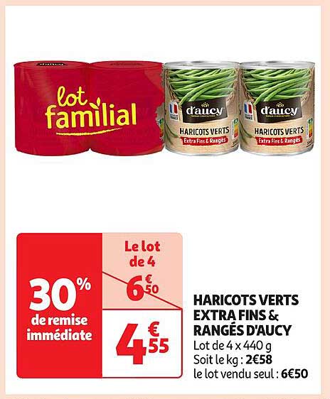 HARICOTS VERTS EXTRA FINS & RANGÉS D’AUCY