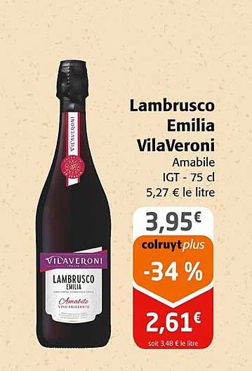 Lambrusco Emilia VilaVeroni Amabile IGT - 75 cl