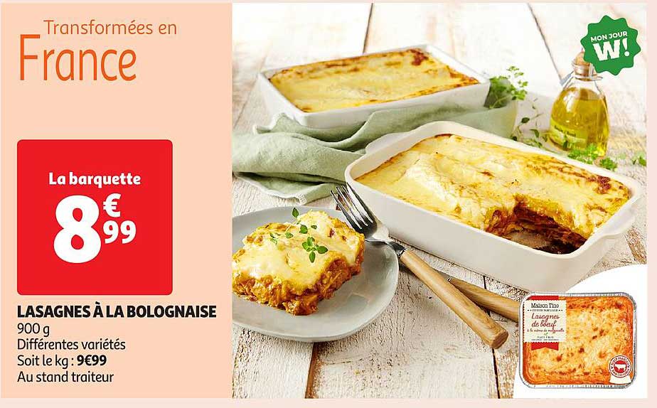 LASAGNES À LA BOLOGNAISE
