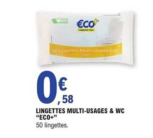LINGETTES MULTI-USAGES & WC “ECO+”