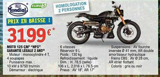 MOTO 125 CM³ "HPS"