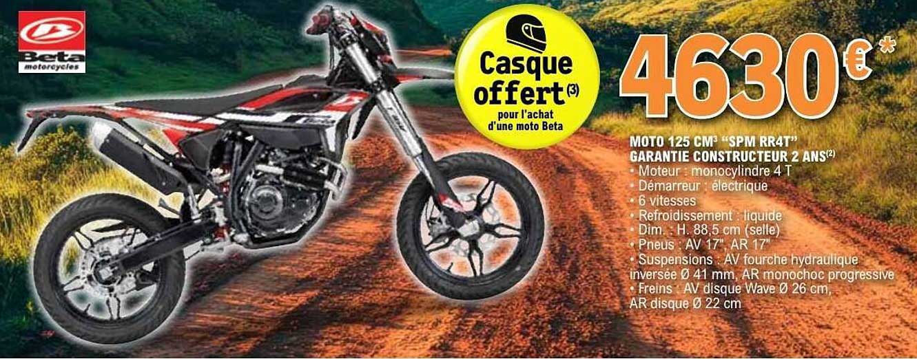 MOTO 125 CM³ "SPM RR4T" GARANTIE CONSTRUCTEUR 2 ANS