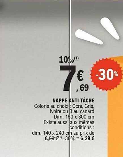 NAPPE ANTI TÂCHE