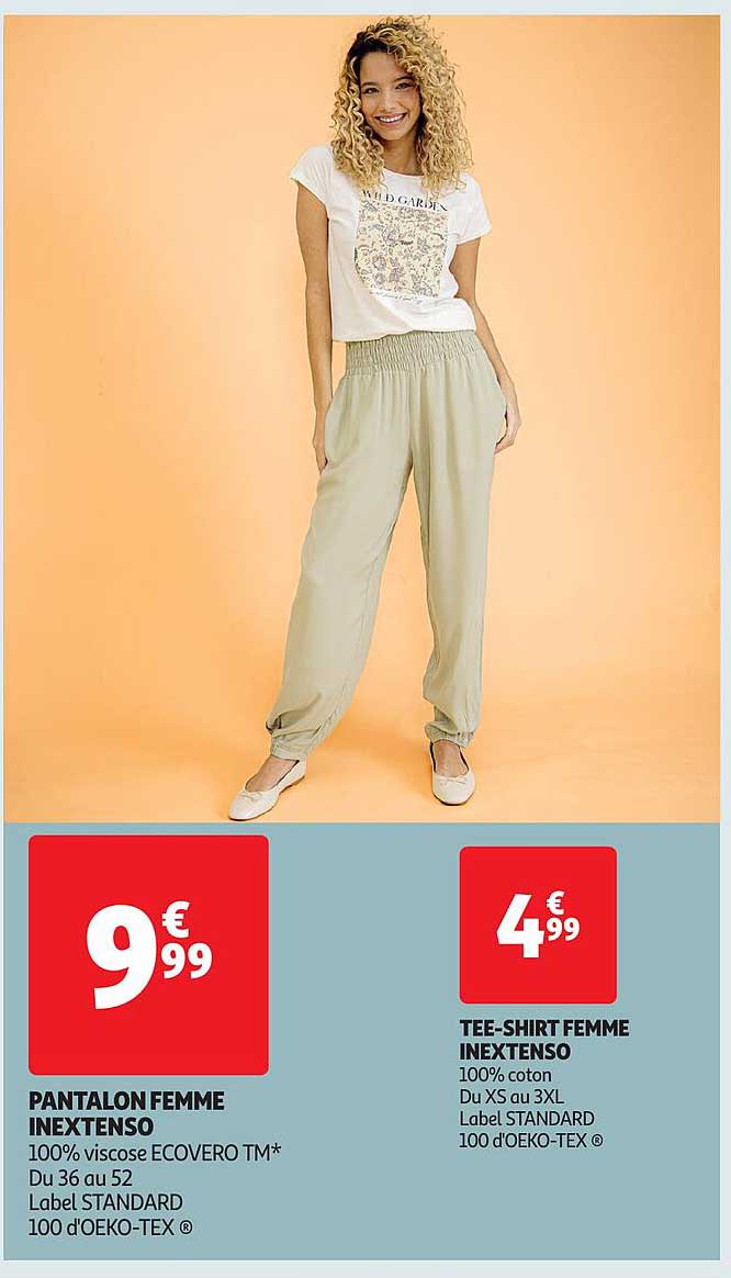 PANTALON FEMME INEXTENSO
